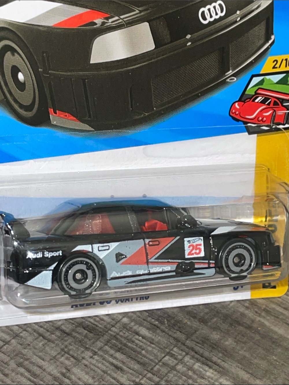 Hot Wheels Audi 90 Quattro Die-Cast Car Black & Red NWT